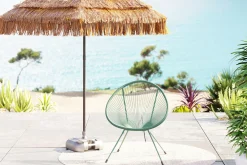 New KARE Design Fotel ogrodowy zielony żyłkowy 73x85 cm - KARE