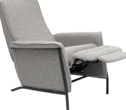 New KARE Design Fotel rozkładany Nicky 72x104 cm recliner szary - KARE