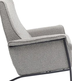 New KARE Design Fotel rozkładany Nicky 72x104 cm recliner szary - KARE