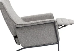 New KARE Design Fotel rozkładany Nicky 72x104 cm recliner szary - KARE