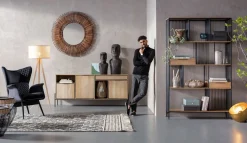 Best KARE Design Fotel Tudor Velvet 78x100 cm czarny - KARE