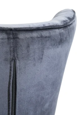 Best KARE Design Fotel Tudor Velvet 78x100 cm czarny - KARE