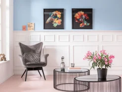 Discount KARE Design Fotel Tudor Velvet 78x100 cm srebrnoszary - KARE