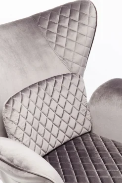 Discount KARE Design Fotel Tudor Velvet 78x100 cm srebrnoszary - KARE