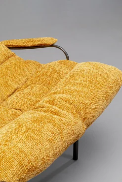 Online KARE Design Fotel żółty z podnóżkiem funkcja bujania nogi czarne - KARE