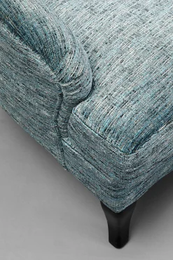 Online KARE Design Fotel uszak wysoki niebieski nogi czarne drewniane 83x112 cm - KARE