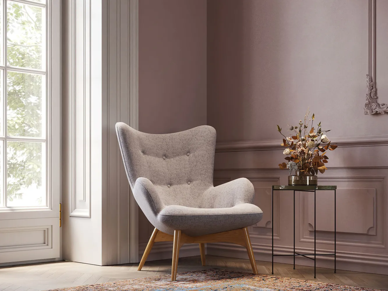 Sale KARE Design Fotel Vicky 73x94 cm szary - KARE