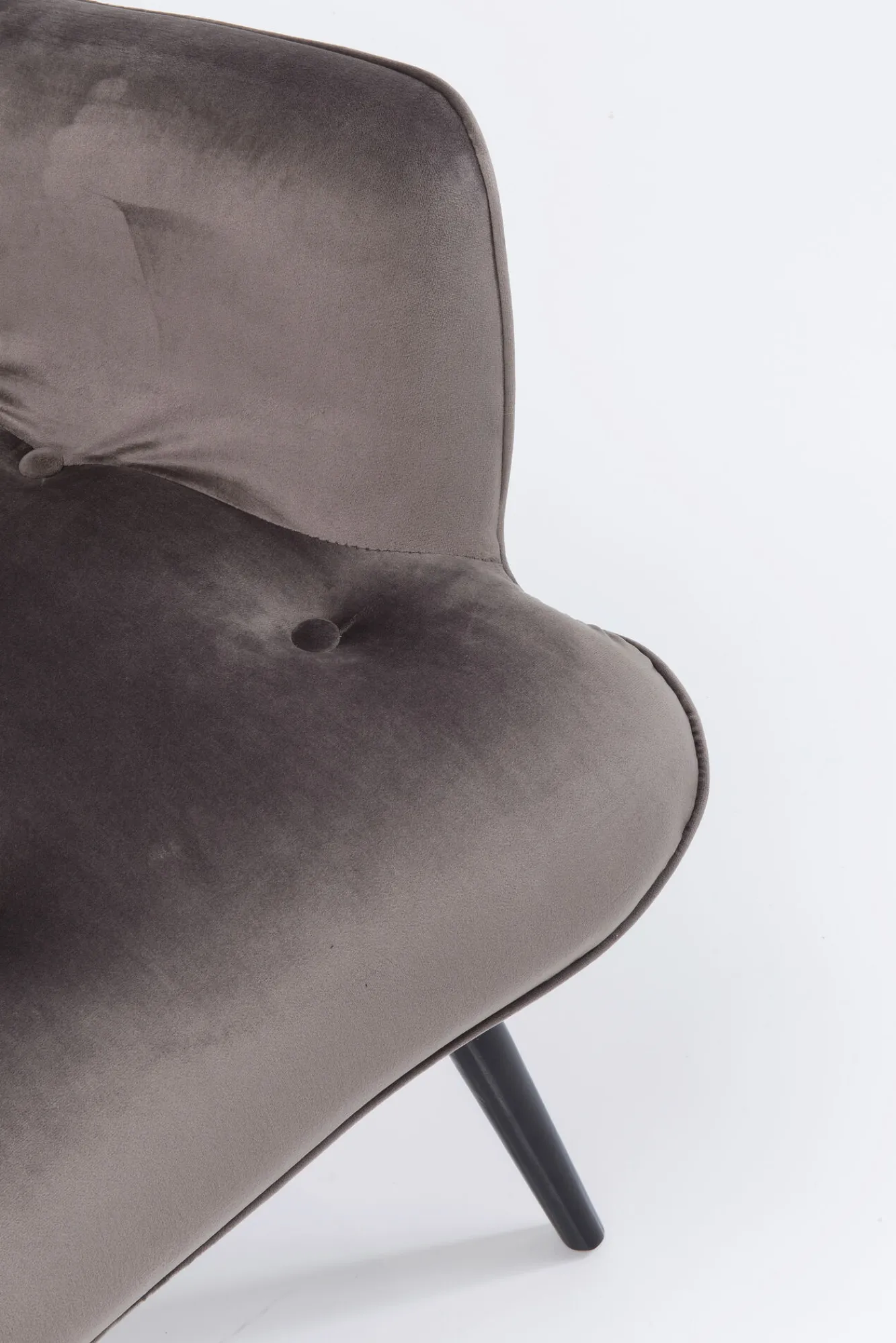 Fashion KARE Design Fotel Vicky 73x94 cm szary nogi czarne - KARE