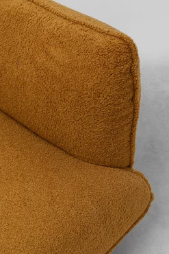 Hot KARE Design Fotel w kolorze żółtym tkanina pluszowa 95 cm - KARE