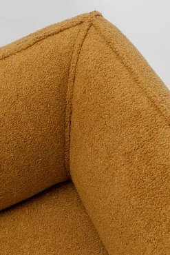 Hot KARE Design Fotel w kolorze żółtym tkanina pluszowa 95 cm - KARE
