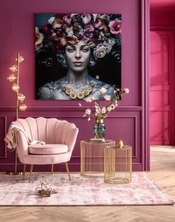 Discount KARE Design Fotel Water Lily 83x77 cm jasnoróżowy - KARE