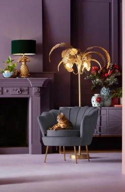 Clearance KARE Design Fotel Water Lily 85x78 cm szary - KARE