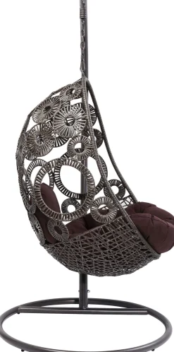 New KARE Design Fotel wiszący Ibiza 104x203 cm brązowy - KARE