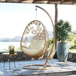 Best KARE Design Fotel wiszący Ibiza 120x209 cm naturalny - KARE