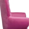 Outlet KARE Design Fotel wysoki aksamitny nowoczesny różowy 109x129 cm - KARE