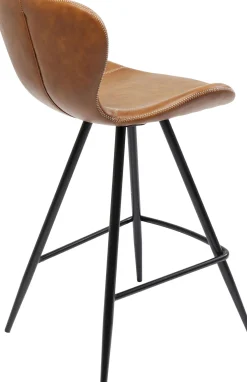 New KARE Design Hoker ekoskóra brązowy nogi metalowe czarne 91cm - KARE