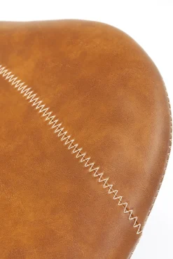 New KARE Design Hoker ekoskóra brązowy nogi metalowe czarne 91cm - KARE