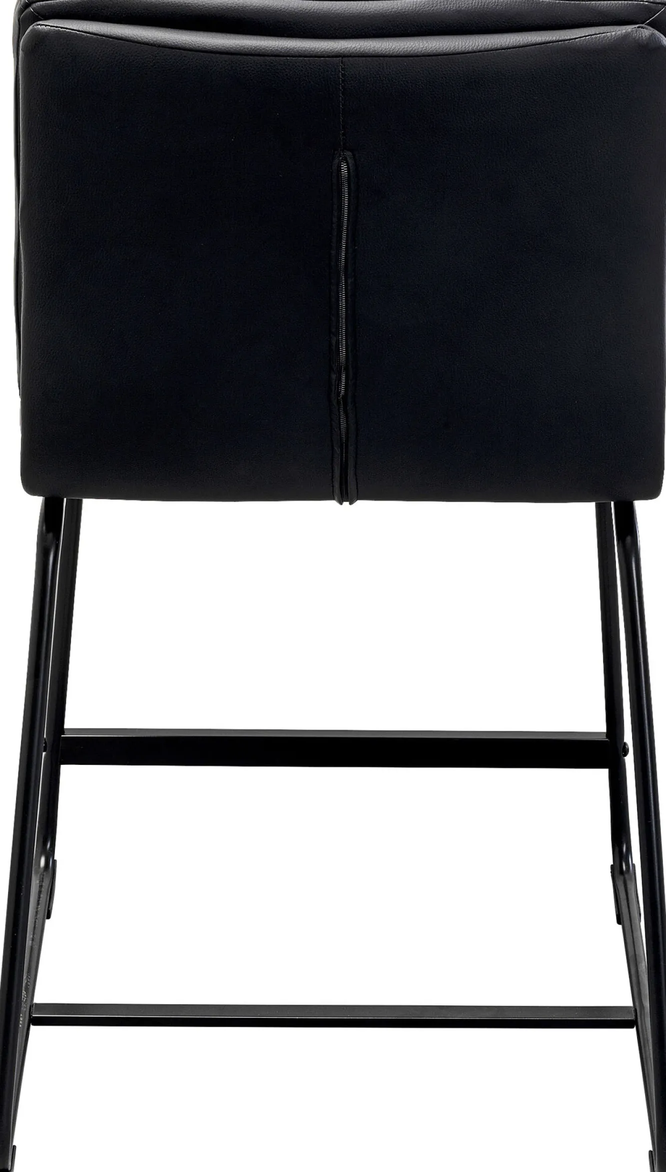 New KARE Design Hoker niski w kolorze czarnym ekoskóra i stal 60 cm - KARE