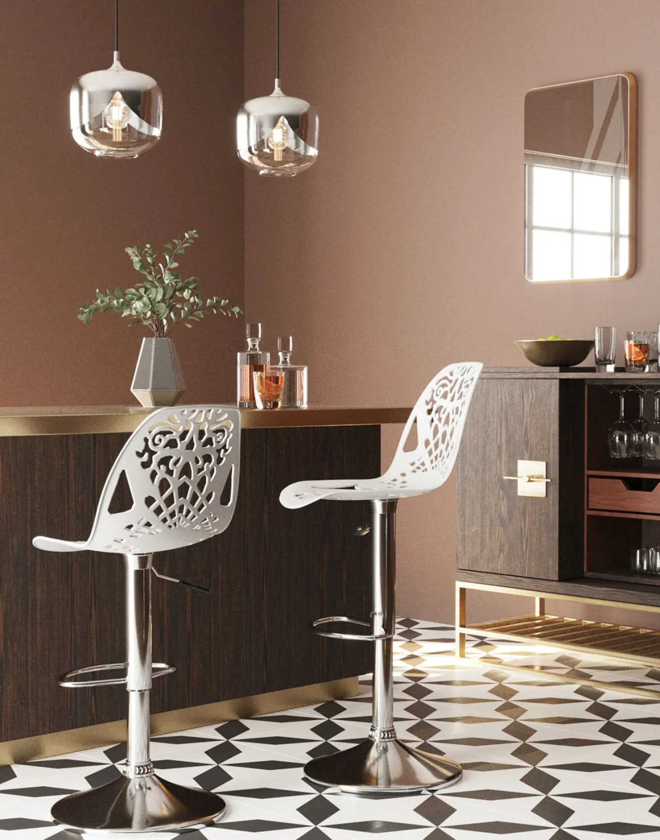 Sale KARE Design Hoker Ornament 45x107 cm biały - KARE