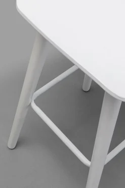 Sale KARE Design Hoker siedzisko tworzywo ABS nogi stalowe kolor biały 75 cm - KARE