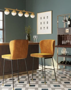 Clearance KARE Design Hoker Stavanger 52x106 cm musztardowy - KARE