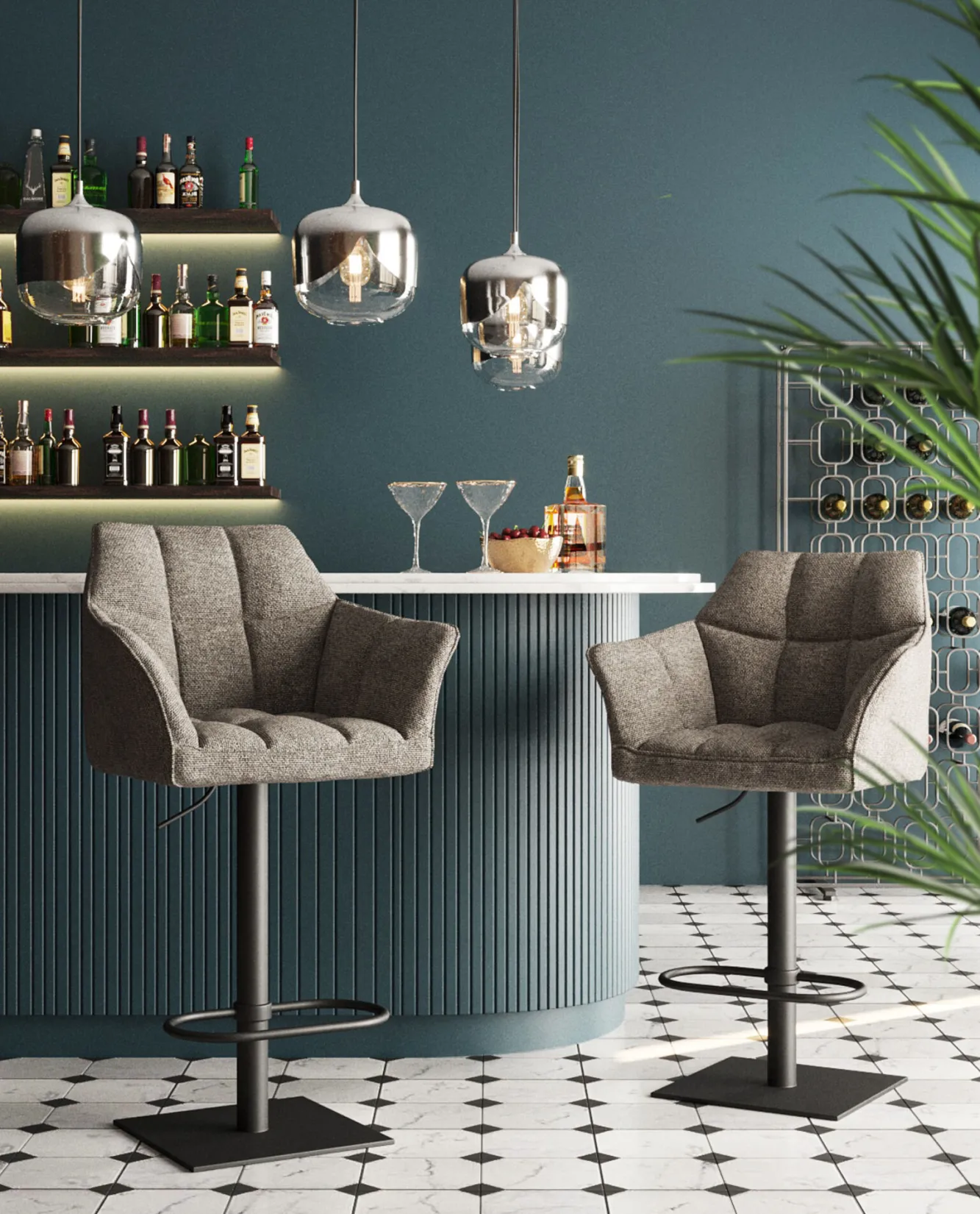 Best KARE Design Hoker Thinktank Base 58 cm szary - KARE