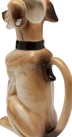 Clearance KARE Design Karafka brązowa 1,2 L motyw zwierzęcy pies - KARE