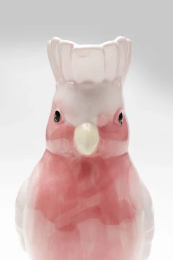 Online KARE Design Karafka ceramiczna biało-różowa egzotyczny ptak 30 cm - KARE