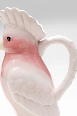 Online KARE Design Karafka ceramiczna biało-różowa egzotyczny ptak 30 cm - KARE