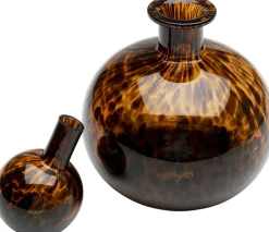 Outlet KARE Design Karafka dekoracyjna szklana brązowa Ø20x29 cm - KARE