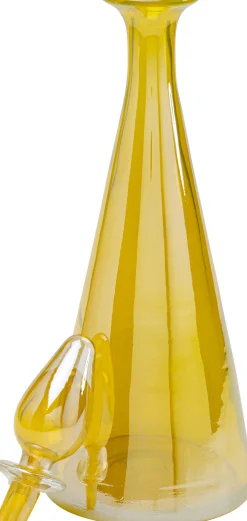 Sale KARE Design Karafka dekoracyjna żółta ręcznie dmuchane szkło Ø18x53 cm - KARE