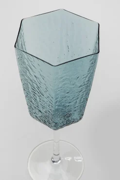 Online KARE Design Kieliszek do czerwonego wina szklany niebieski 440 ml 24 cm - KARE