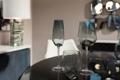 Clearance KARE Design Kieliszek do szampana Diamond Smoke 365 ml przydymiony - KARE