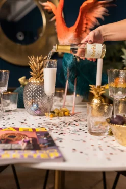 Sale KARE Design Kieliszek do szampana Hommage 5x26 cm transparentny - KARE