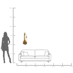 Best KARE Design Kinkiet Heron 26x62 cm złoty - KARE