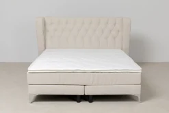 Hot KARE Design Łóżko Benito Moon 180x200 cm kremowe - KARE