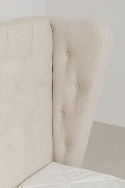 Hot KARE Design Łóżko Benito Moon 180x200 cm kremowe - KARE