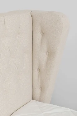 Clearance KARE Design Łóżko Benito Moon 160x200 cm kremowe - KARE