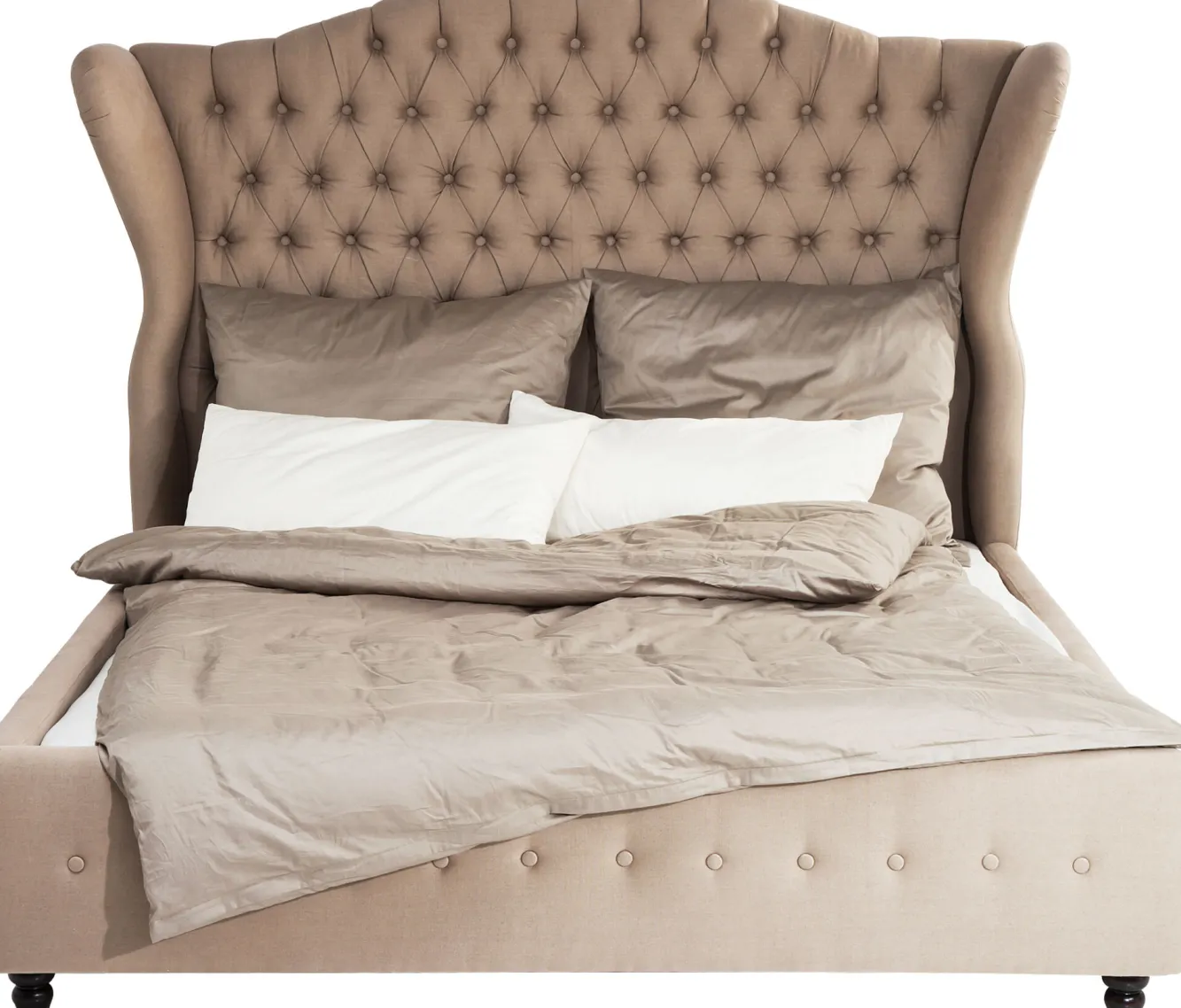 Fashion KARE Design Łóżko City Spirit 180x200 cm beżowe - KARE