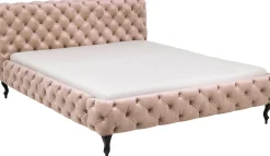 Best KARE Design Łóżko Desire Velvet 180x200 cm ecru - KARE