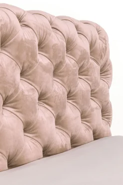 Best KARE Design Łóżko Desire Velvet 180x200 cm ecru - KARE