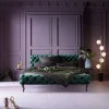 Outlet KARE Design Łóżko Desire Velvet 160x200 cm zielone - KARE