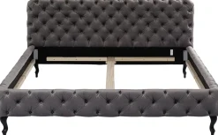 Hot KARE Design Łóżko Desire 200x200 cm szare - KARE