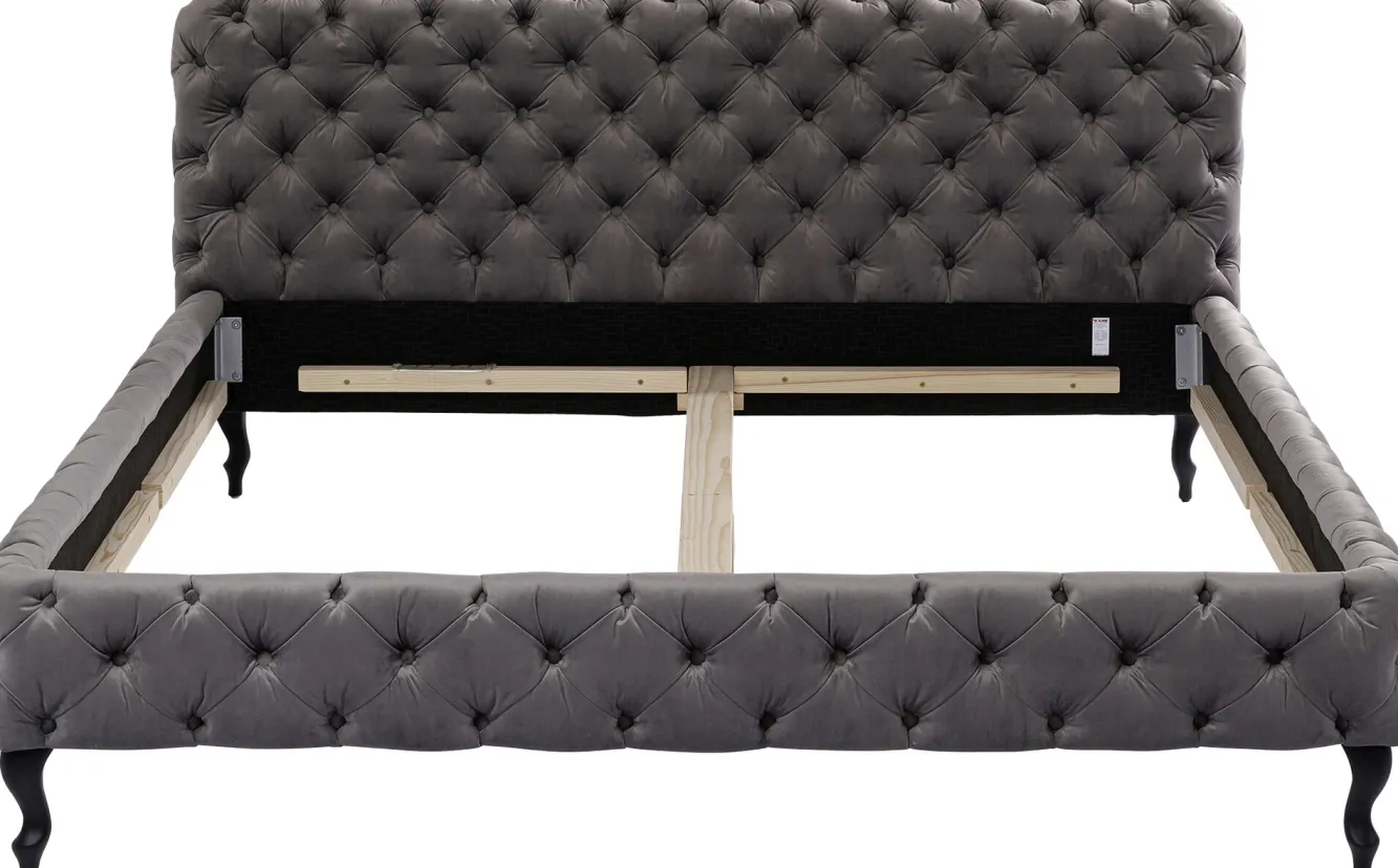 Hot KARE Design Łóżko Desire 200x200 cm szare - KARE