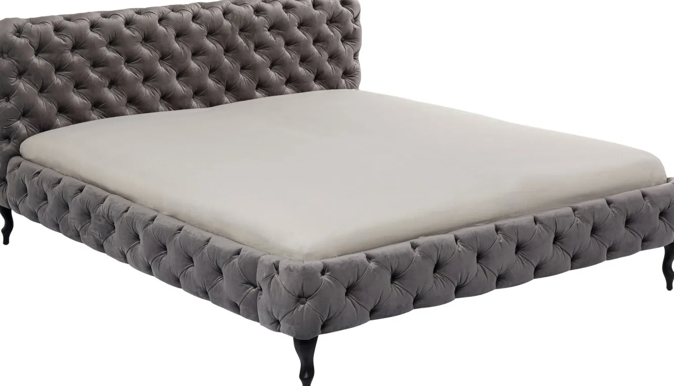 Hot KARE Design Łóżko Desire 200x200 cm szare - KARE