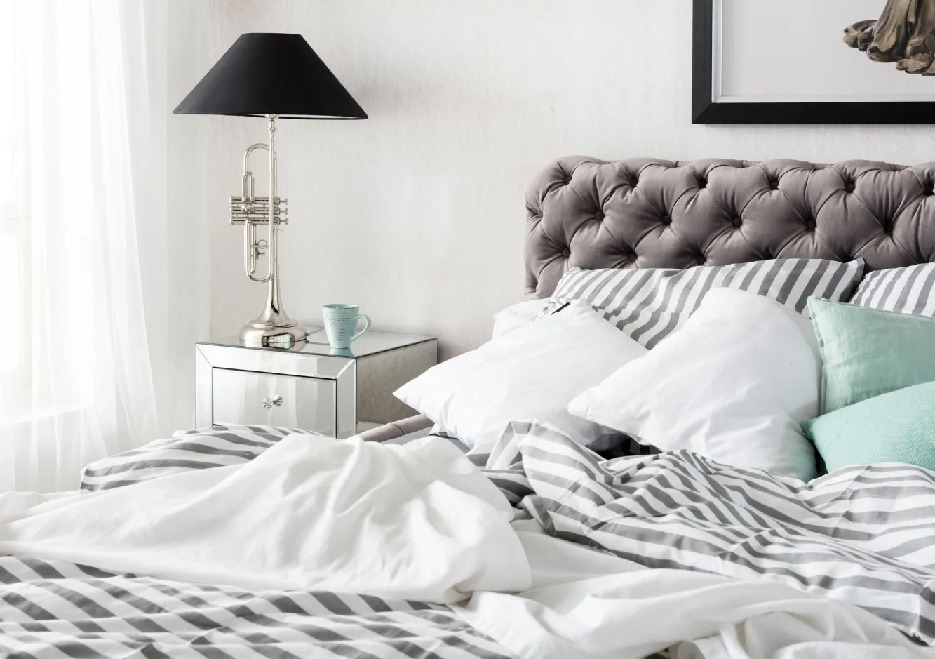 Sale KARE Design Łóżko Desire 180x200 cm szare - KARE