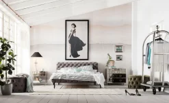 Sale KARE Design Łóżko Desire 180x200 cm szare - KARE