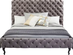 Discount KARE Design Łóżko Desire 160x200 cm wysokie szare - KARE