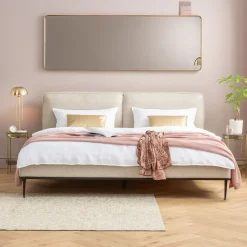 Hot KARE Design Łóżko East Side 180x200 cm kremowe - KARE