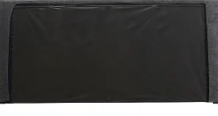 Fashion KARE Design Łóżko podwójne tapicerowane szare nogi czarne stalowe 160x200 cm - KARE